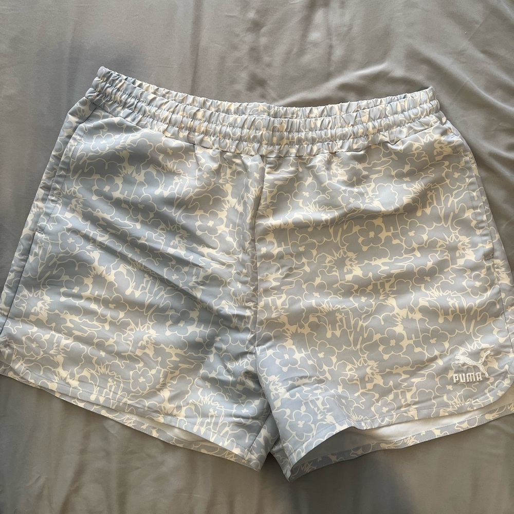 Puma Light Blue Summer Resort Twill Shorts